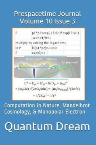 Cover of Prespacetime Journal Volume 10 Issue 3