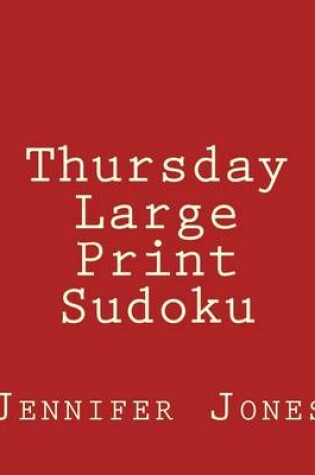 Cover of Thursday Large Print Sudoku