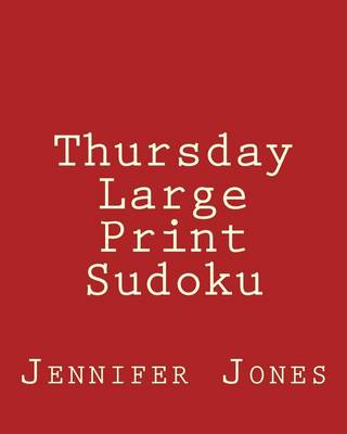 Book cover for Thursday Large Print Sudoku