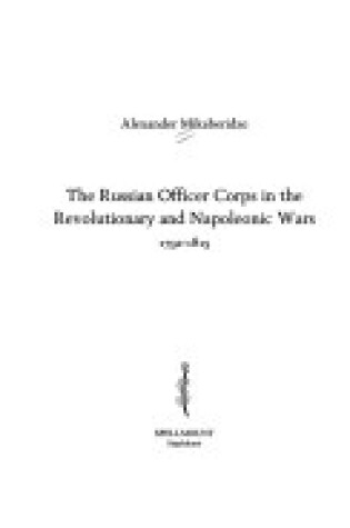 Cover of Russian Officer Corps in the Revolutionary and Napoleonic Wars 1795-1815