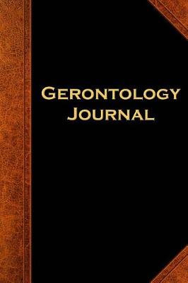 Book cover for Gerontology Journal Vintage Style