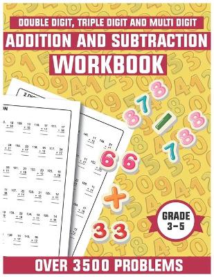 Book cover for Addition and subtraction workbook grade 3-5