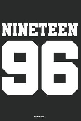 Book cover for Nineteen 96 Notebook