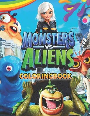 Book cover for Monsters Vs Aliens Coloring Book