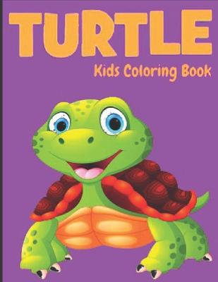 Book cover for Turtle kids Coloring Book