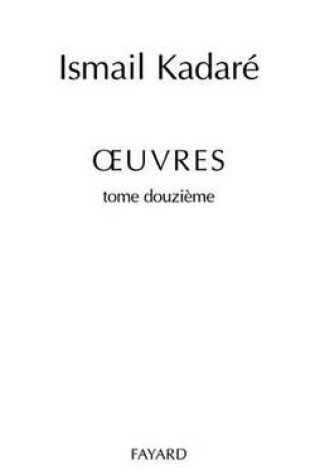 Cover of Oeuvres Completes, Tome 12
