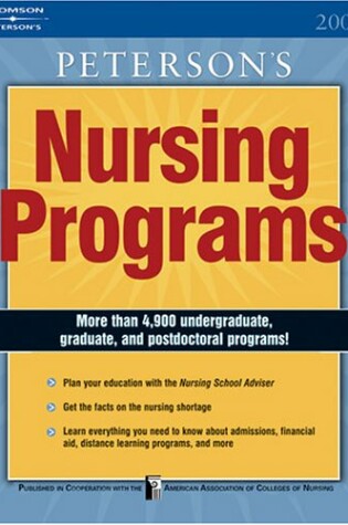 Cover of Nursing Programs 2006, 11 Ed.