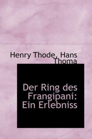 Cover of Der Ring Des Frangipani