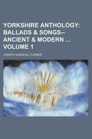 Cover of Yorkshire Anthology Volume 1