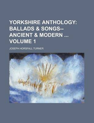 Book cover for Yorkshire Anthology Volume 1