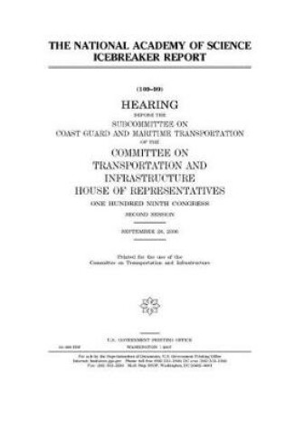 Cover of The National Academy of Science [sic] icebreaker report