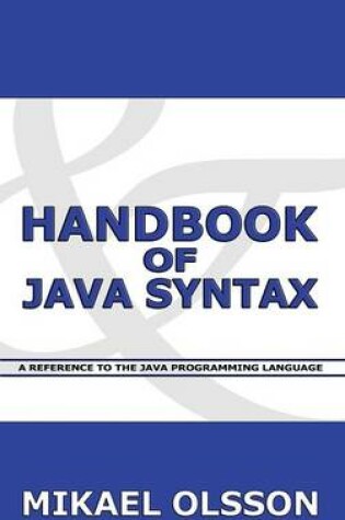 Cover of Handbook of Java Syntax