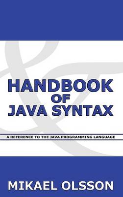 Book cover for Handbook of Java Syntax