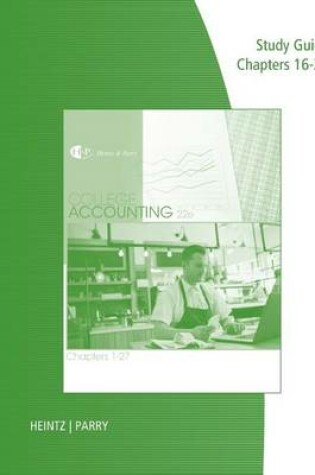 Cover of Study Guide with Working Papers for Heintz/Parry's College Accounting,  Chapters 16-27, 22nd