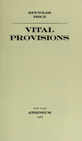 Cover of Vital Provisions