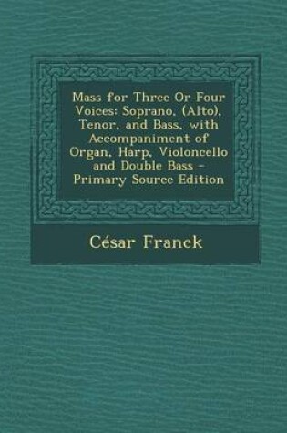 Cover of Mass for Three or Four Voices