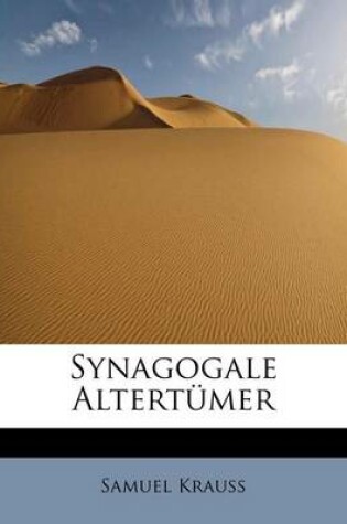 Cover of Synagogale Altertumer