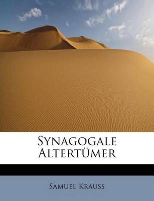 Book cover for Synagogale Altertumer