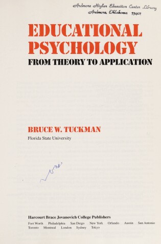 Cover of Educational Psychology