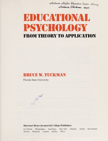 Book cover for Educational Psychology