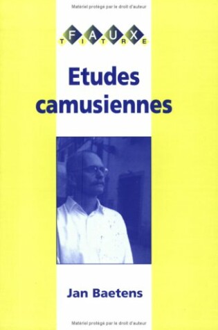 Cover of Etudes camusiennes