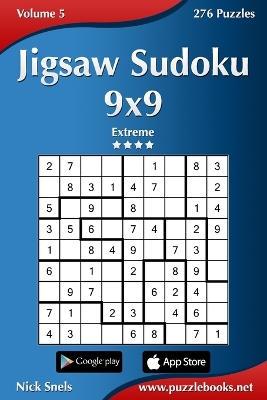 Cover of Jigsaw Sudoku 9x9 - Extreme - Volume 5 - 276 Puzzles