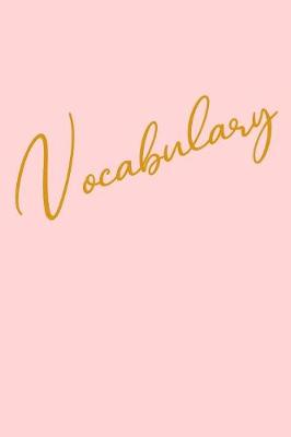 Book cover for Vocabulary
