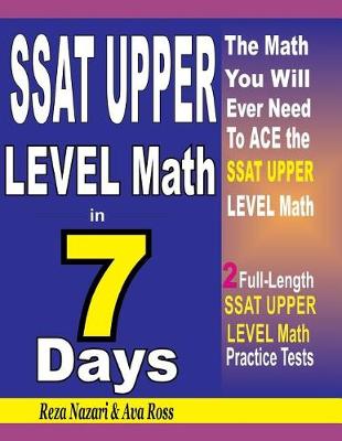 Book cover for SSAT Upper Level Math in 7 Days