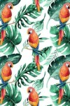 Book cover for My Big Fat Journal Notebook For Bird Lovers Tropical Parrots Pattern 5