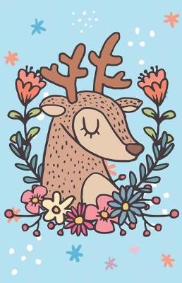 Book cover for Bullet Journal for Animal Lovers - Winter Deer Blue