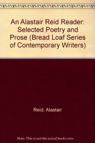 Cover of An Alastair Reid Reader