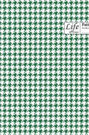 Cover of Checkered II Pattern Composition Notebook Wide Large 100 Sheet Green Cover