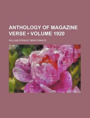 Book cover for Anthology of Magazine Verse (Volume 1920)