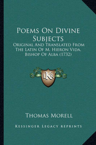 Cover of Poems on Divine Subjects Poems on Divine Subjects