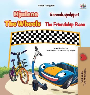 Cover of The Wheels - The Friendship Race (Norwegian English Bilingual Kids Book)