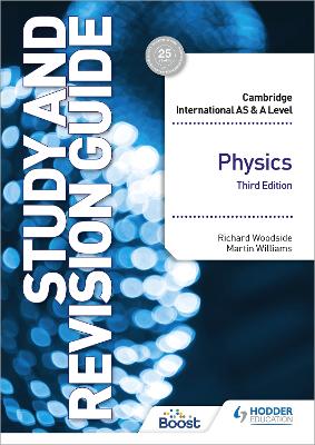 Book cover for Cambridge International AS/A Level Physics Study and Revision Guide Third Edition