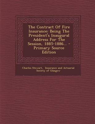 Book cover for The Contract of Fire Insurance