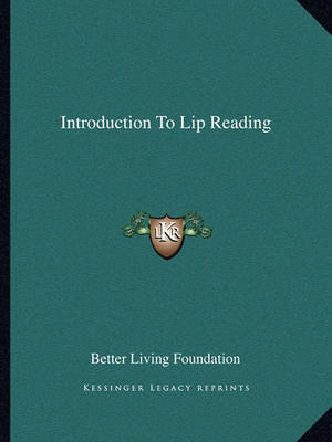 Book cover for Introduction to Lip Reading