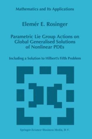 Cover of Parametric Lie Group Actions on Global Generalised Solutions of Nonlinear Pdes