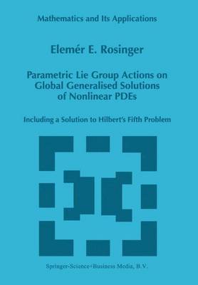 Book cover for Parametric Lie Group Actions on Global Generalised Solutions of Nonlinear Pdes