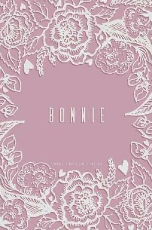 Cover of Bonnie. Dusty Pink Dot Grid Journal