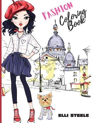 Book cover for Fashion Coloring Book