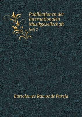 Book cover for Publikationen der Internationalen Musikgesellschaft Heft 2