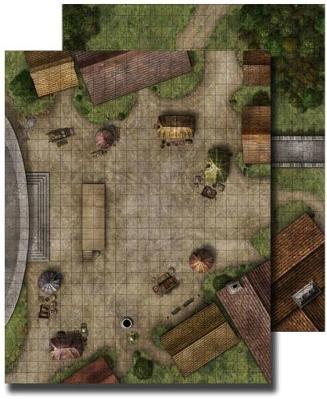 Book cover for GameMastery Flip-Mat: Town Square