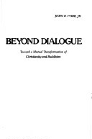 Cover of Beyond Dialogue