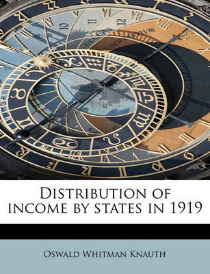 Book cover for Distribution of Income by States in 1919