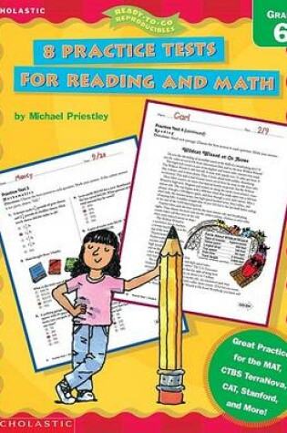 Cover of 8 Practice Tests for Reading and Math (Grade 6)