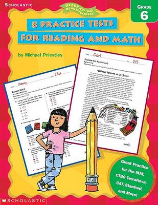 Cover of 8 Practice Tests for Reading and Math (Grade 6)