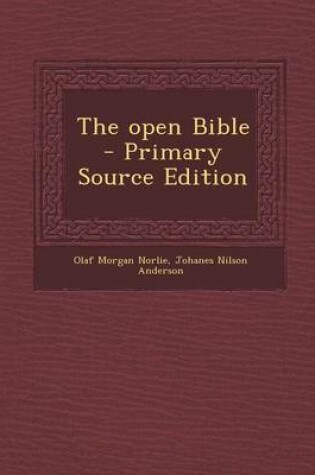 Cover of The Open Bible - Primary Source Edition