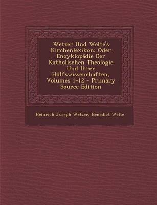 Book cover for Wetzer Und Welte's Kirchenlexikon